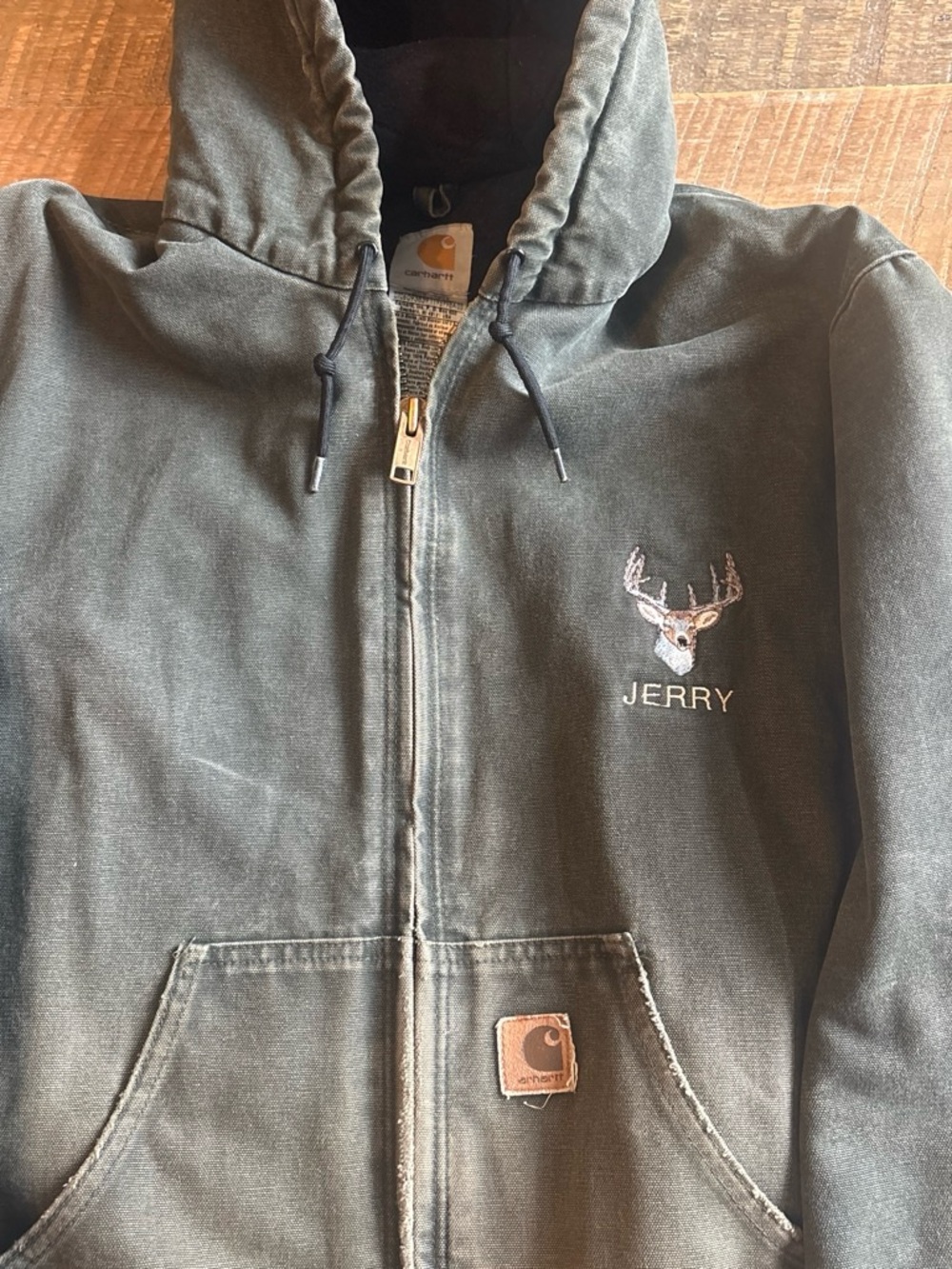 Grail Vintage Authentic Carrhart Sandstone Duck Active Jacket Model J130